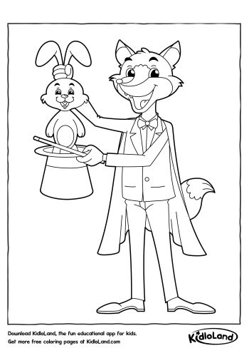 Magic Trick Coloring Page | Free Printables For Your Kids - KidloLand